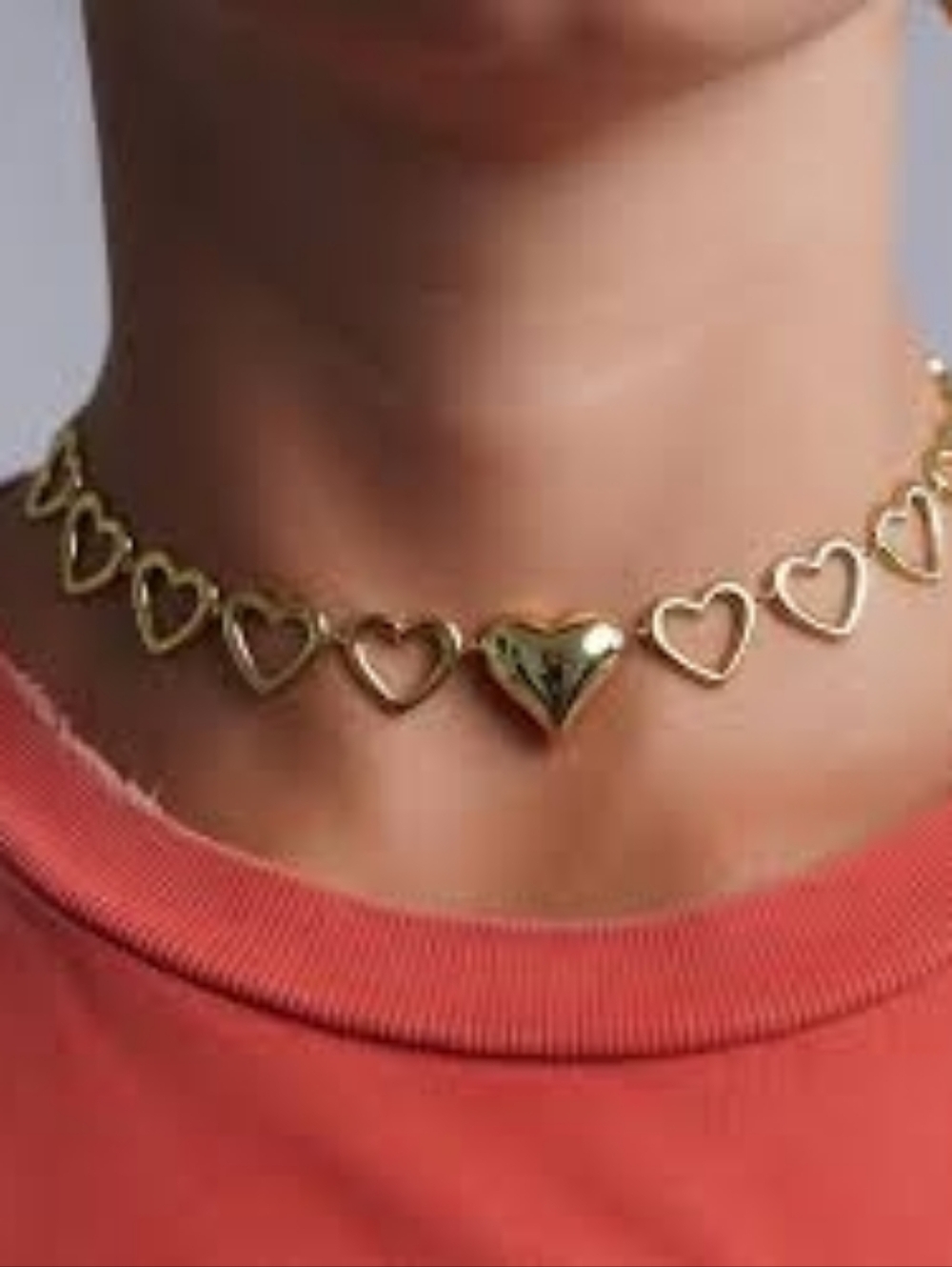 Celeste Starre Chain of Love Necklace New
